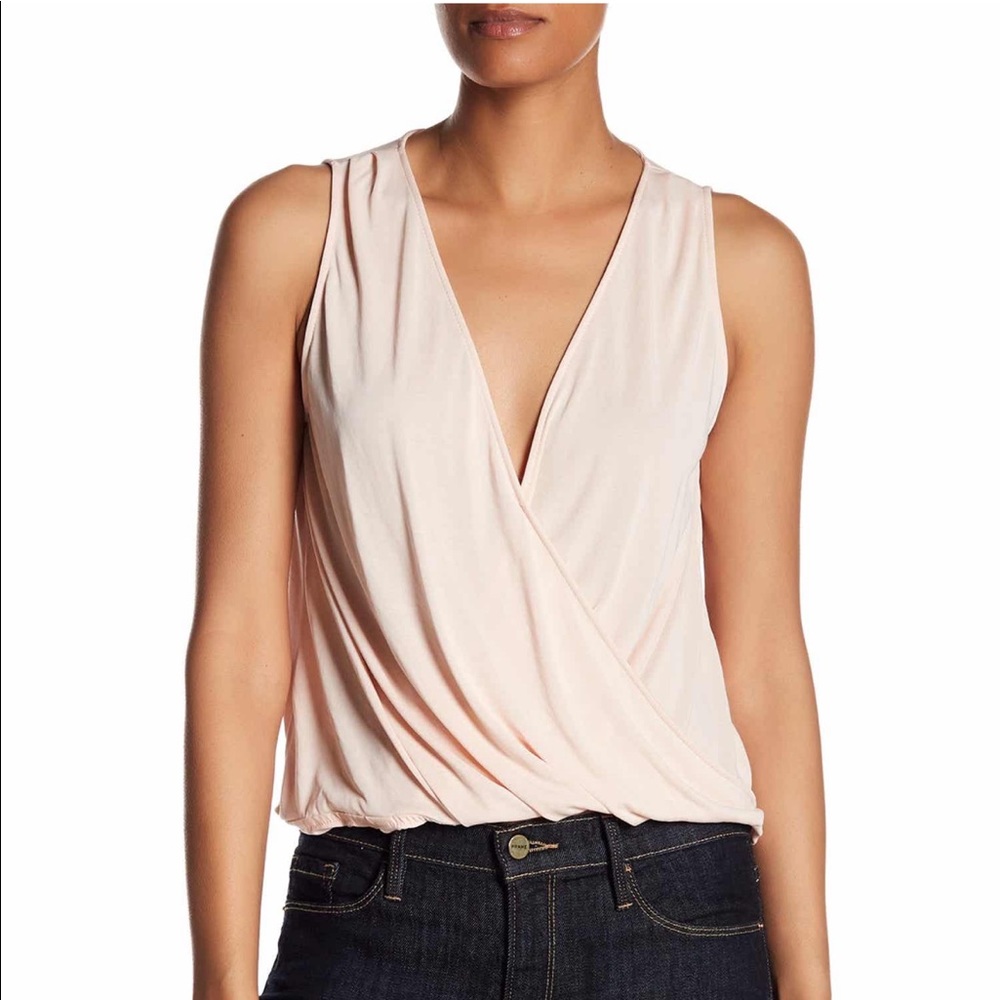 Lush Surplice Neck Tank Top